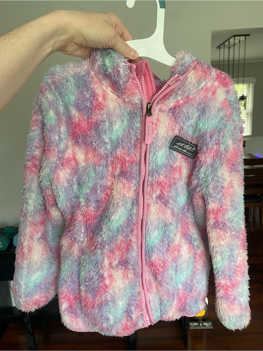 Eddie Bauer Fuzzy Girls Jacket XS 5-6